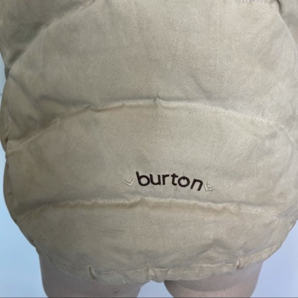 BURTON Suede Ski/Snow Winter Jacket Down Filled S - Picture 5 of 11